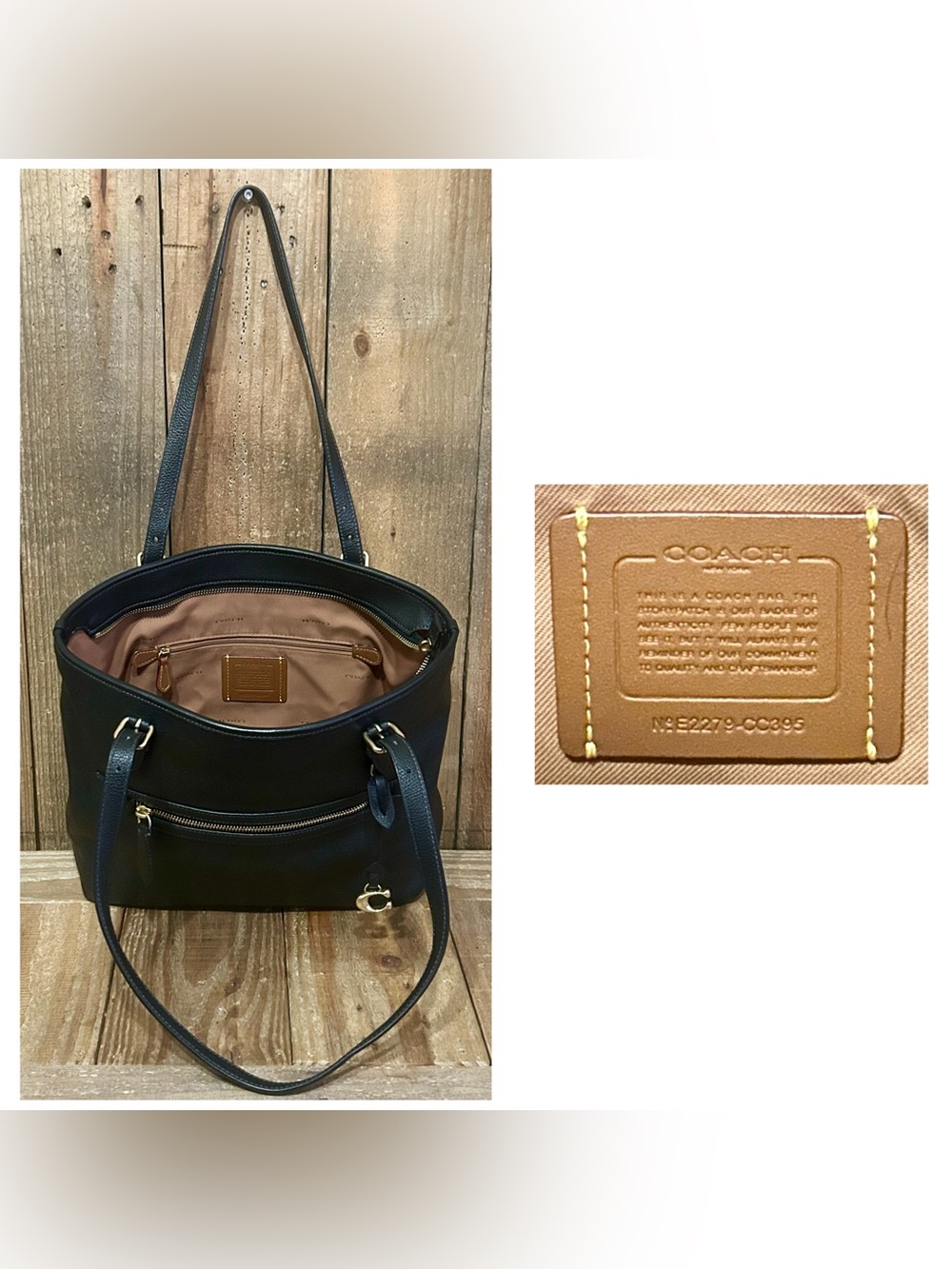 Coach. 5 Piece Set: Taylor Tote & Free Wristlet, Sunglasses, Scarf & Dust Bag. - Picture 4 of 16